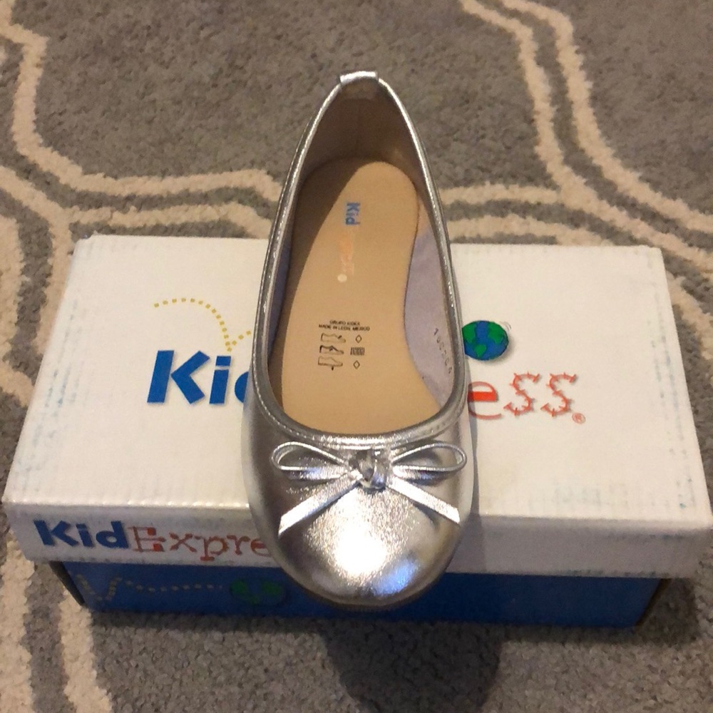 Silver Metallic flats